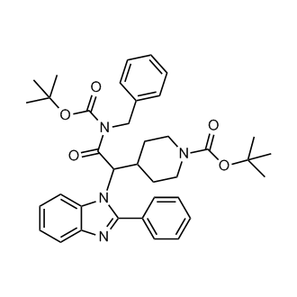 tert-Butyl 4-(2-(benzyl(tert-butoxycarbonyl)amino)-2-oxo-1-(2-phenyl-1H-benzo[d]imidazol-1-yl)ethyl)piperidine-1-carboxylate