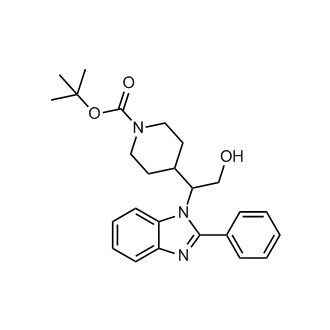 tert-Butyl 4-(2-hydroxy-1-(2-phenyl-1H-benzo[d]imidazol-1-yl)ethyl)piperidine-1-carboxylate