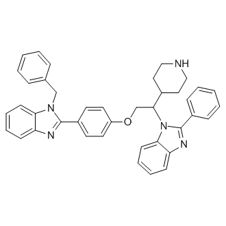 1-Benzyl-2-(4-(2-(2-phenyl-1H-benzo[d]imidazol-1-yl)-2-(piperidin-4-yl)ethoxy)phenyl)-1H-benzo[d]imidazole