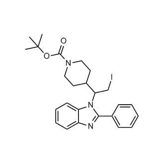 tert-butyl 4-(2-iodo-1-(2-phenyl-1H-benzo[d]imidazol-1-yl)ethyl)piperidine-1-carboxylate