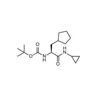 (S)-tert-butyl (3-cyclopentyl-1-(cyclopropylamino)-1-oxopropan-2-yl)carbamate