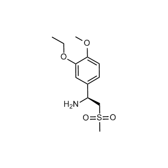 (S)-1-(3-ethoxy-4-methoxyphenyl)-2-(methylsulfonyl)ethanamine