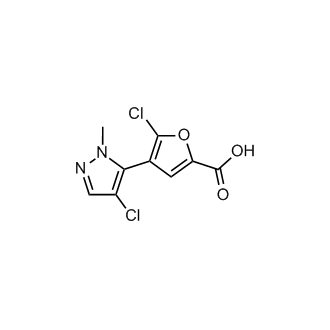5-Chloro-4-(4-chloro-1-methyl-1H-pyrazol-5-yl)furan-2-carboxylic acid