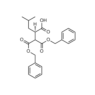 (R)-2-(1,3-bis(benzyloxy)-1,3-dioxopropan-2-yl)-4-methylpentanoic acid