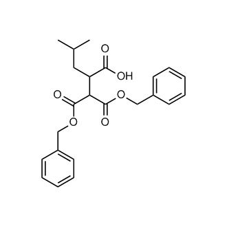 2-(1,3-Bis(benzyloxy)-1,3-dioxopropan-2-yl)-4-methylpentanoic acid