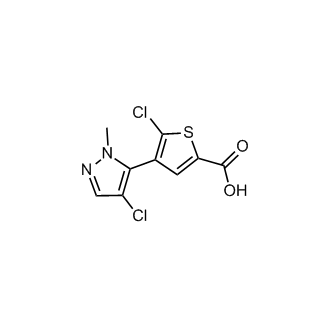 5-Chloro-4-(4-chloro-1-methyl-1H-pyrazol-5-yl)thiophene-2-carboxylic acid