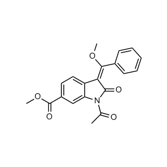 Methyl (3E)-1-acetyl-3-[methoxy(phenyl)methylidene]-2-oxo-2,3-dihydro-1H-indole-6-carboxylate