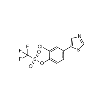 2-Chloro-4-(thiazol-5-yl)phenyl trifluoromethanesulfonate
