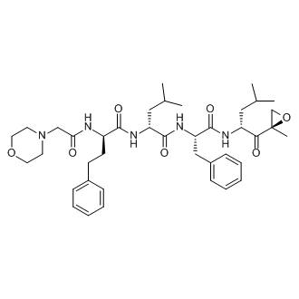 (R)-4-methyl-N-((S)-1-(((R)-4-methyl-1-((R)-2-methyloxiran-2-yl)-1-oxopentan-2-yl)amino)-1-oxo-3-phenylpropan-2-yl)-2-((R)-2-(2-morpholinoacetamido)-4-phenylbutanamido)pentanamide