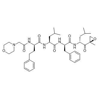 (S)-4-methyl-N-((R)-1-(((R)-4-methyl-1-((R)-2-methyloxiran-2-yl)-1-oxopentan-2-yl)amino)-1-oxo-3-phenylpropan-2-yl)-2-((R)-2-(2-morpholinoacetamido)-4-phenylbutanamido)pentanamide