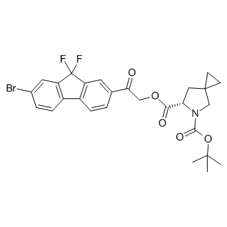 (S)-6-(2-(7-bromo-9,9-difluoro-9H-fluoren-2-yl)-2-oxoethyl) 5-tert-butyl 5-azaspiro[2.4]heptane-5,6-dicarboxylate