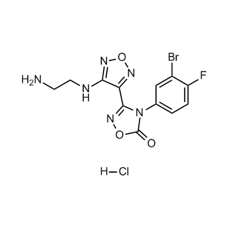 3-(4-((2-Aminoethyl)amino)-1,2,5-oxadiazol-3-yl)-4-(3-bromo-4-fluorophenyl)-1,2,4-oxadiazol-5(4H)-one hydrochloride