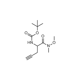 tert-Butyl [1-[methoxy(methyl)amino]-1-oxo-4-pentyn-2-yl]carbamate