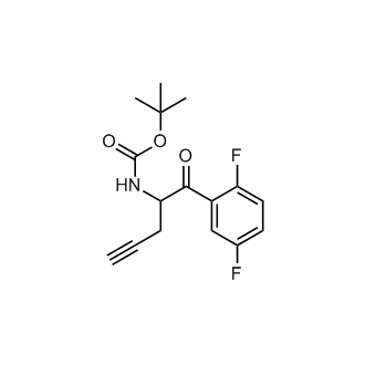 tert-Butyl [1-(2,5-difluorophenyl)-1-oxo-4-pentyn-2-yl]carbamate