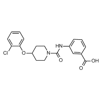 3-(4-(2-Chlorophenoxy)piperidine-1-carboxamido)benzoic acid