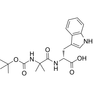 (R)-2-(2-((tert-Butoxycarbonyl)amino)-2-methylpropanamido)-3-(1H-indol-3-yl)propanoic acid