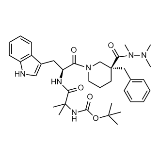 tert-Butyl (1-(((S)-1-((R)-3-benzyl-3-(1,2,2-trimethylhydrazinecarbonyl)piperidin-1-yl)-3-(1H-indol-3-yl)-1-oxopropan-2-yl)amino)-2-methyl-1-oxopropan-2-yl)carbamate