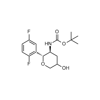 tert-Butyl ((2R,3S)-2-(2,5-difluorophenyl)-5-hydroxytetrahydro-2H-pyran-3-yl)carbamate