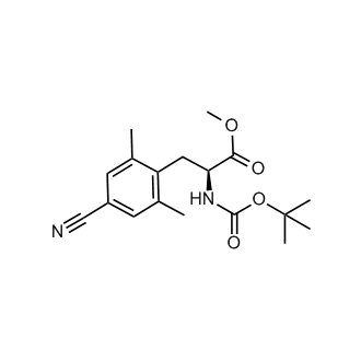 (S)-methyl 2-((tert-butoxycarbonyl)amino)-3-(4-cyano-2,6-dimethylphenyl)propanoate