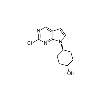 trans-4-(2-Chloro-7H-pyrrolo[2,3-d]pyrimidin-7-yl)cyclohexanol