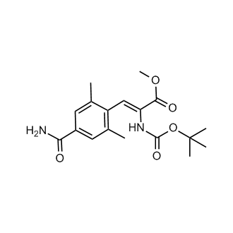 (Z)-methyl 2-((tert-butoxycarbonyl)amino)-3-(4-carbamoyl-2,6-dimethylphenyl)acrylate