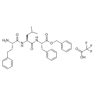 (S)-benzyl 2-((S)-2-((S)-2-amino-4-phenylbutanamido)-4-methylpentanamido)-3-phenylpropanoate 2,2,2-trifluoroacetate