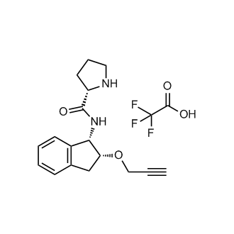 (S)-N-((1S,2R)-2-(prop-2-yn-1-yloxy)-2,3-dihydro-1H-inden-1-yl)pyrrolidine-2-carboxamide 2,2,2-trifluoroacetate