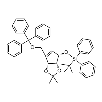 tert-Butyl(((3aR,4S,6aR)-2,2-dimethyl-6-((trityloxy)methyl)-4,6a-dihydro-3aH-cyclopenta[d][1,3]dioxol-4-yl)oxy)diphenylsilane