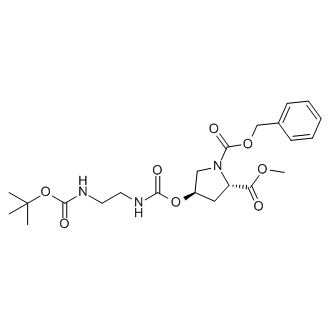 (2S,4R)-1-benzyl 2-methyl 4-(((2-((tert-butoxycarbonyl)amino)ethyl)carbamoyl)oxy)pyrrolidine-1,2-dicarboxylate