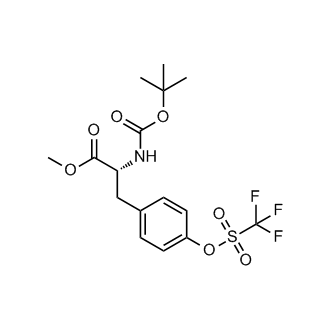 (R)-methyl 2-((tert-butoxycarbonyl)amino)-3-(4-(((trifluoromethyl)sulfonyl)oxy)phenyl)propanoate