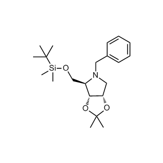 (3aR,4R,6aS)-5-benzyl-4-(((tert-butyldimethylsilyl)oxy)methyl)-2,2-dimethyltetrahydro-3aH-[1,3]dioxolo[4,5-c]pyrrole