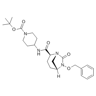 tert-Butyl 4-((1R,2S,5R)-6-(benzyloxy)-7-oxo-1,6-diazabicyclo[3.2.1]octane-2-carboxamido)piperidine-1-carboxylate