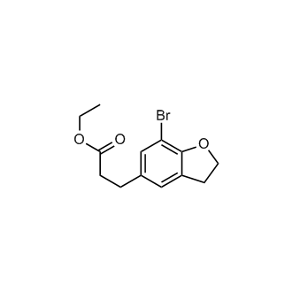 Ethyl 3-(7-bromo-2,3-dihydrobenzofuran-5-yl)propanoate