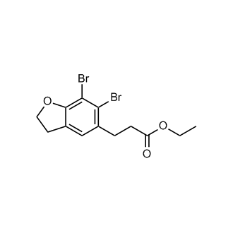 Ethyl 3-(6,7-dibromo-2,3-dihydrobenzofuran-5-yl)propanoate