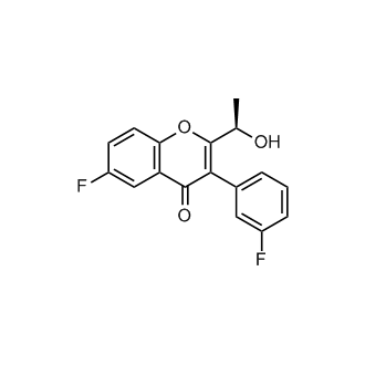 (R)-6-fluoro-3-(3-fluorophenyl)-2-(1-hydroxyethyl)-4H-chromen-4-one