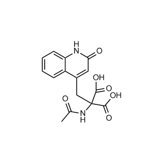 2-Acetamido-2-((2-oxo-1,2-dihydroquinolin-4-yl)methyl)malonic acid