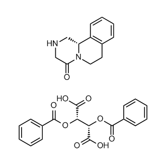 (S)-2,3,6,7-tetrahydro-1H-pyrazino[2,1-a]isoquinolin-4(11bH)-one (2S,3S)-2,3-bis(benzoyloxy)succinate