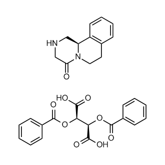 (R)-2,3,6,7-tetrahydro-1H-pyrazino[2,1-a]isoquinolin-4(11bH)-one (2R,3R)-2,3-bis(benzoyloxy)succinate
