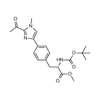 (S)-methyl 3-(4-(2-acetyl-1-methyl-1H-imidazol-4-yl)phenyl)-2-((tert-butoxycarbonyl)amino)propanoate