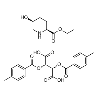 (2S,5S)-ethyl 5-hydroxypiperidine-2-carboxylate (2S,3S)-2,3-bis((4-methylbenzoyl)oxy)succinate