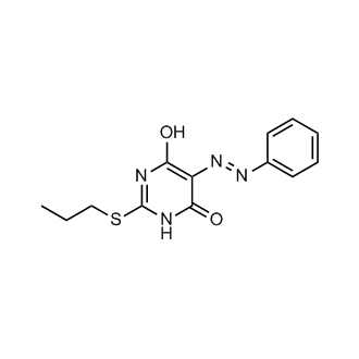 6-Hydroxy-5-(2-phenyldiazenyl)-2-(propylthio)-4(3H)-pyrimidinone