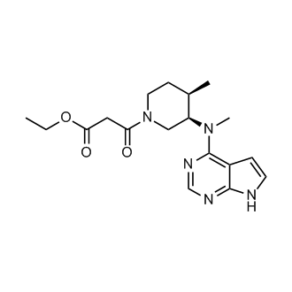 Ethyl 3-((3R,4R)-4-methyl-3-(methyl(7H-pyrrolo[2,3-d]pyrimidin-4-yl)amino)piperidin-1-yl)-3-oxopropanoate