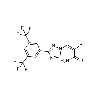 (E)-3-(3-(3,5-bis(trifluoromethyl)phenyl)-1H-1,2,4-triazol-1-yl)-2-bromoacrylamide