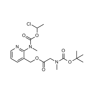 N-Methyl-N-(3-[((N-tert-butoxycarbonyl-N-methylamino)acetoxy)methyl)pyridin-2-yl]carbamic acid 1-chloroethyl ester