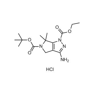 5-(tert-Butyl) 1-ethyl 3-amino-6,6-dimethyl-4,6-dihydropyrrolo[3,4-c]pyrazole-1,5-dicarboxylate hydrochloride