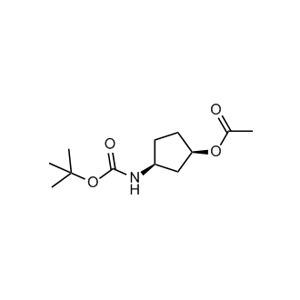 (1R,3S)-3-((tert-butoxycarbonyl)amino)cyclopentyl acetate