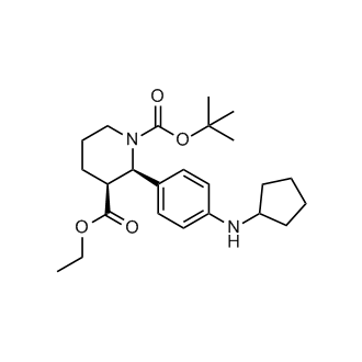 (2R,3S)-1-tert-butyl 3-ethyl 2-(4-(cyclopentylamino)phenyl)piperidine-1,3-dicarboxylate