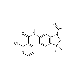 N-(1-acetyl-3,3-dimethylindolin-6-yl)-2-chloronicotinamide