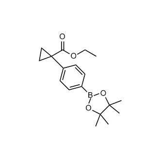 Ethyl 1-[4-(tetramethyl-1,3,2-dioxaborolan-2-yl)phenyl]cyclopropane-1-carboxylate