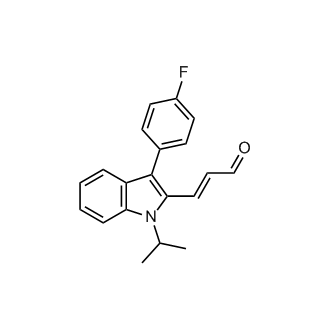 (E)-3-(3-(4-Fluorophenyl)-1-isopropyl-1H-indol-2-yl)acrylaldehyde